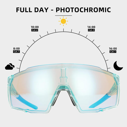 ROCKBROS Photochromic Sport Cycling Sunglasses for Men Women Lightweight UV Protection