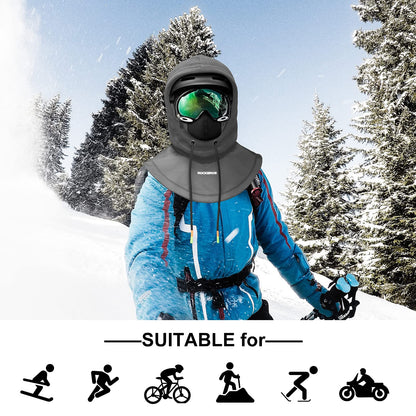 ROCKBROS Ski Balaclava Thermal Fleece Balaclava for Cold Weather Winter Men - Triathlete Store