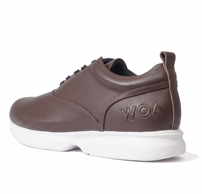 Brown & White All-Day WOA Dress Sneaker