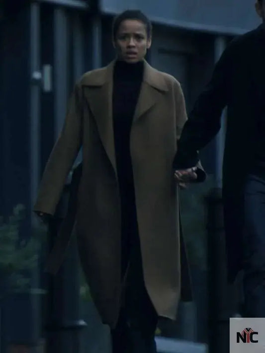 Gugu Mbatha-Raw Surface S02 Brown Coat
