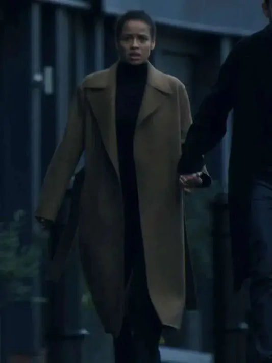 Gugu Mbatha-Raw Surface S02 Brown Coat