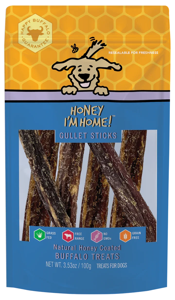 Honey Dog Buffalo Gullet Sticks (3.53oz)