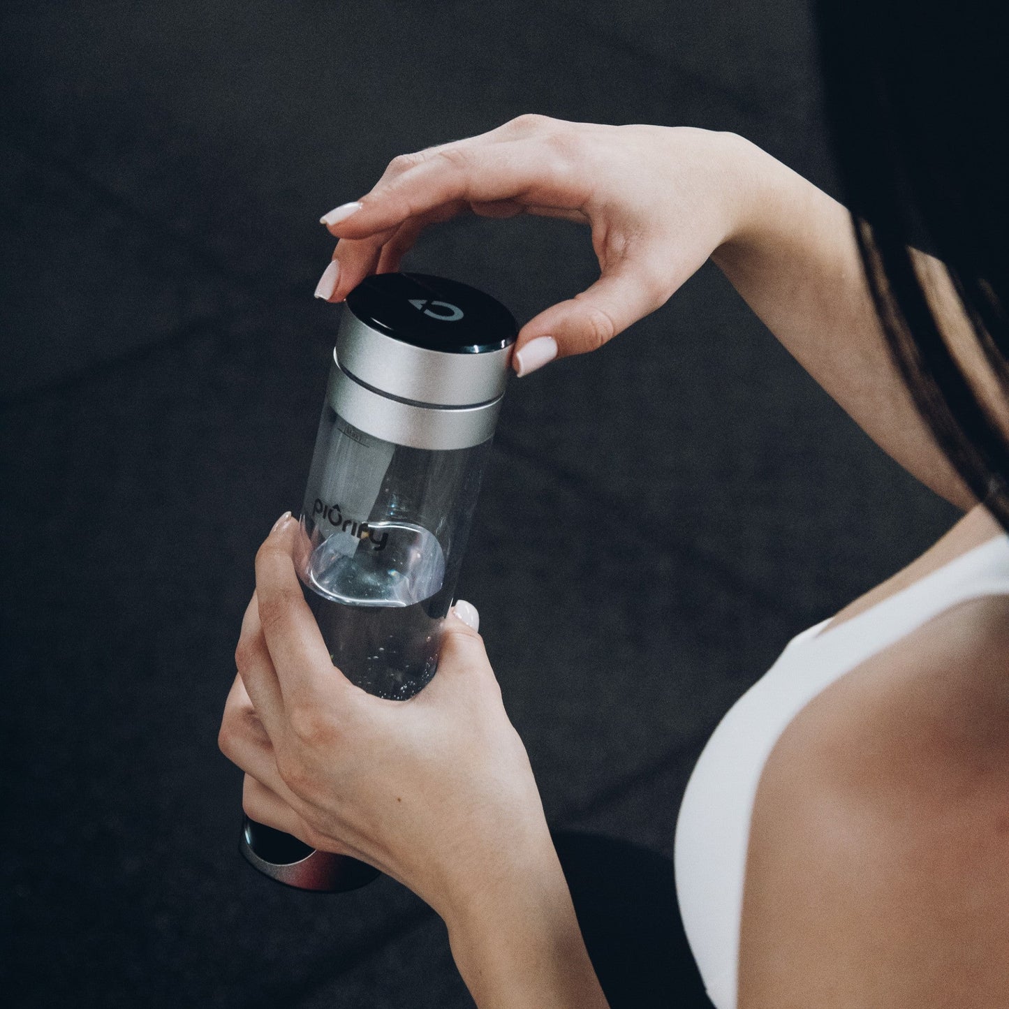 PIURIFY Hydrogenator® Hydrogen Water Bottle - Silver