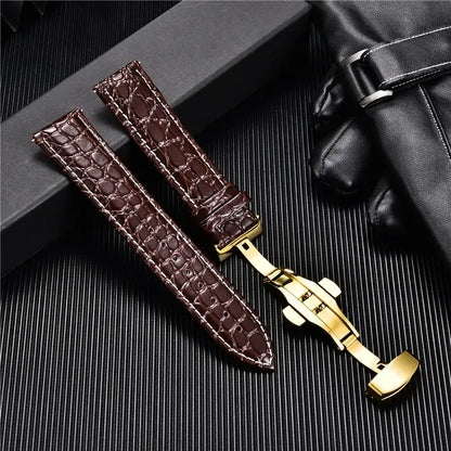Huawei Watch & Watch GT Crocodile-Pattern Leather Clasp Band