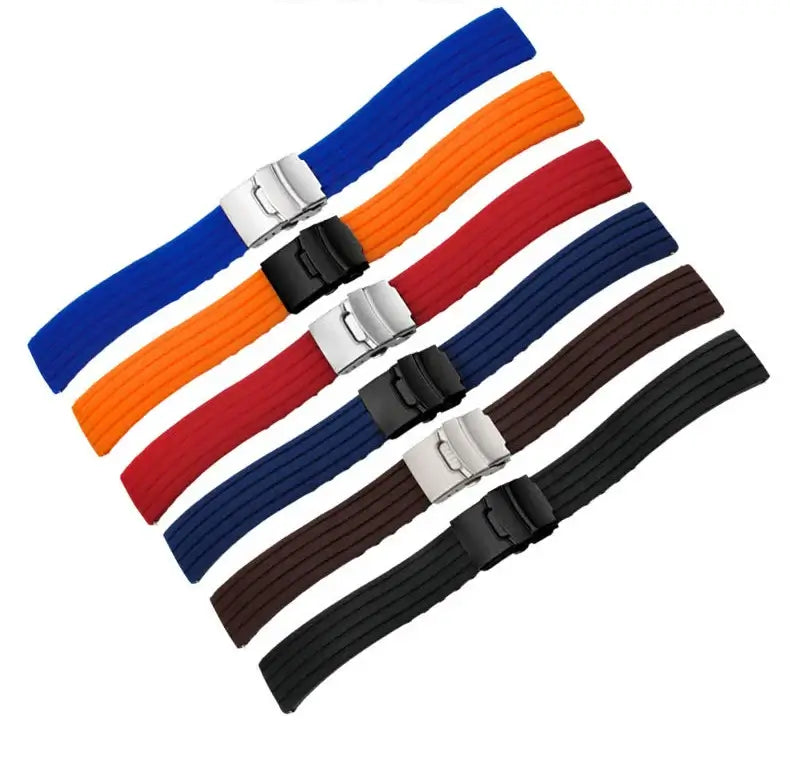 Suunto Race, Vertical & 9 Peak Ribbed Silicone Band, Folding Clasp