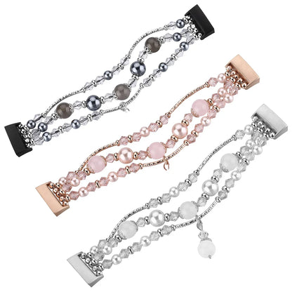 Fitbit Charge 6, 5, 4, 3, Fashion Beaded Strap