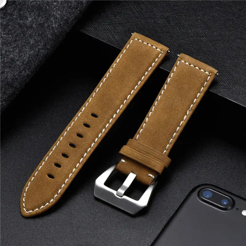 Samsung Galaxy Watch Leather Band - Classic Genuine Design - Triathlete Store