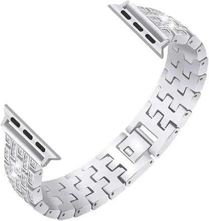 Apple Watch Bedazzled Stainless Steel Strap - Elegant Design