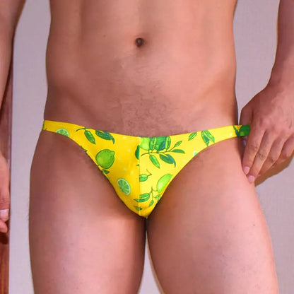 Tropical Monstera Low Cut Swim Brief