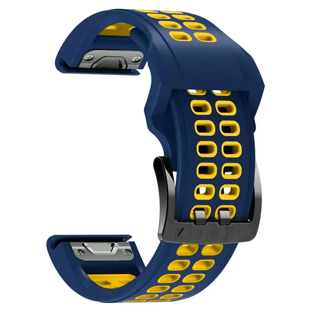 Garmin QuickFit 22/26mm Silicone Band, Solid or Two-Tone Perforated