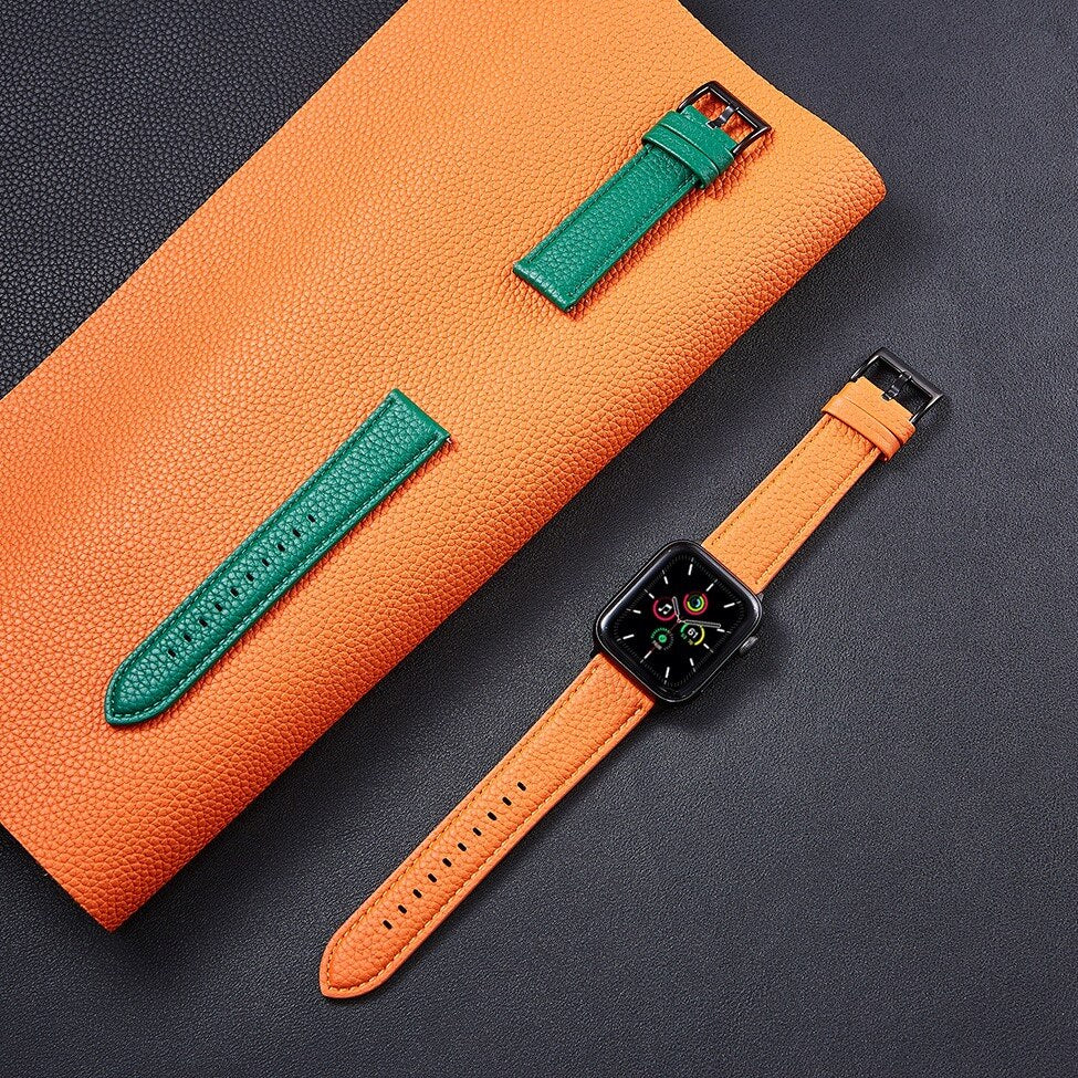 Genuine Leather Loop Apple Watch Band Series 11/10/9/8/7/6/5/4/ SE / Ultra 1/2/3