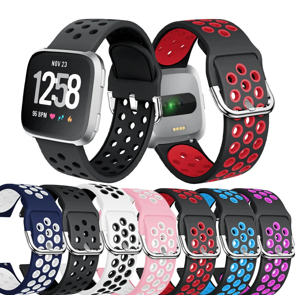 Breathable Silicone Fitbit Versa & Sense Bands