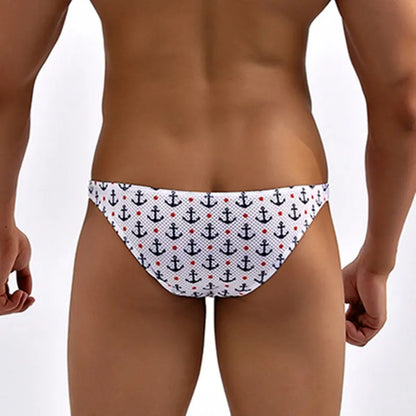 Anchors Away Mesh Low Cut Swim Brief