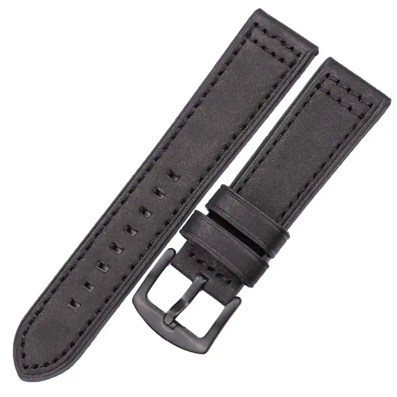 Suunto Race, Vertical & 9 Peak Leather Band with Square Holes