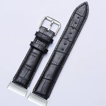 Fitbit Charge 6 5 4 3 Leather Band - Premium Classic Style