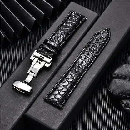 Ticwatch Crocodile Pattern Leather Band - Rugged and Durable