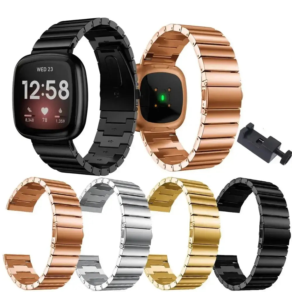 Fitbit Versa & Sense Stainless Steel Band - Classy Strap