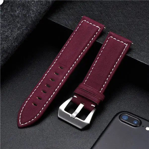 Samsung Galaxy Watch Leather Band - Classic Genuine Design - Triathlete Store