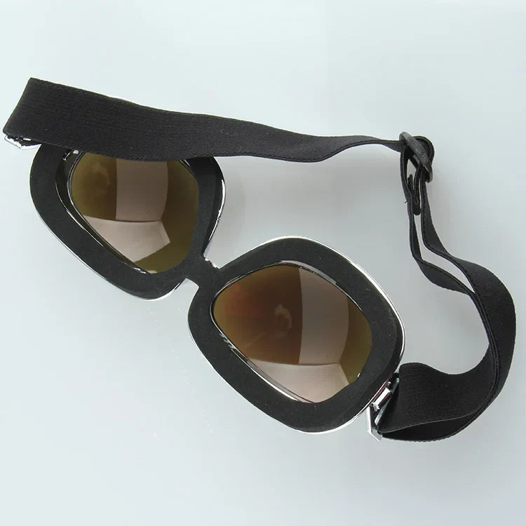 Motorcycle Goggles Vintage Windproof UV Protection for Harley
