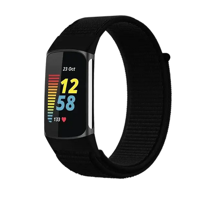 Fitbit Charge 5 6 Nylon Velcro Band - Durable Comfortable Strap