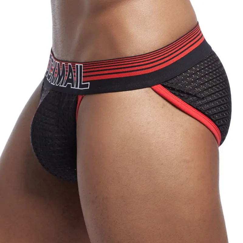 Red Men's JOCKMAIL JM354 - Rugby Brief
