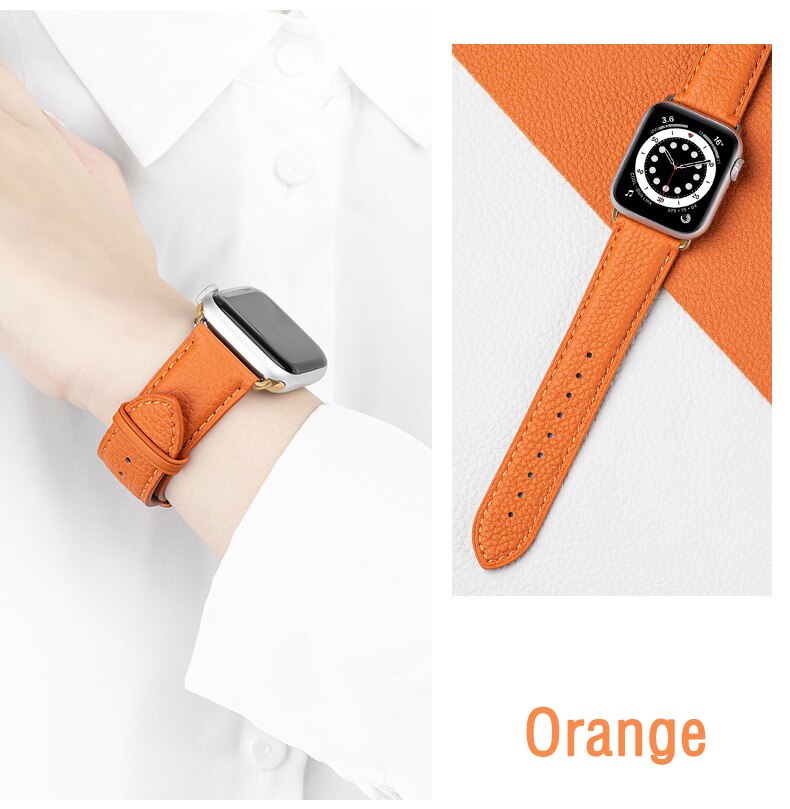 Genuine Leather Loop Apple Watch Band Series 11/10/9/8/7/6/5/4/ SE / Ultra 1/2/3