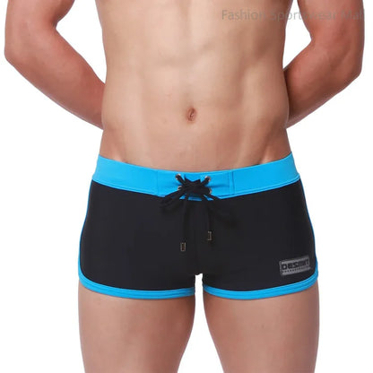 Desmiit Retro Waistband  Swim Trunks