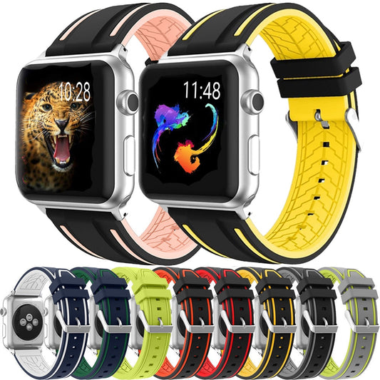 Sport Soft Silicone Strap For Apple Watch Series 11/10/9/8/7/6/5/4/ SE / Ultra 1/2/3