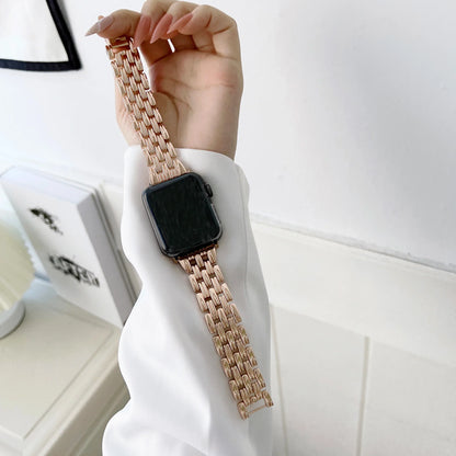 Apple Watch Stainless Steel Band - Luxury Diamond Design