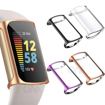 Fitbit Charge 5, 6, 3, 4 Screen Protector Case - Durable Design