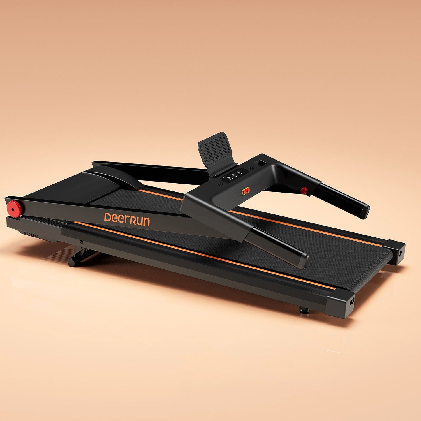 DeerRun A1 Pro Move+ Smart Foldable Treadmill with 6% Incline & NFC | 350Lbs, 10mph, Black