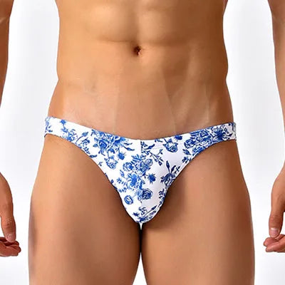 Blue Willow Low Cut Swim Brief
