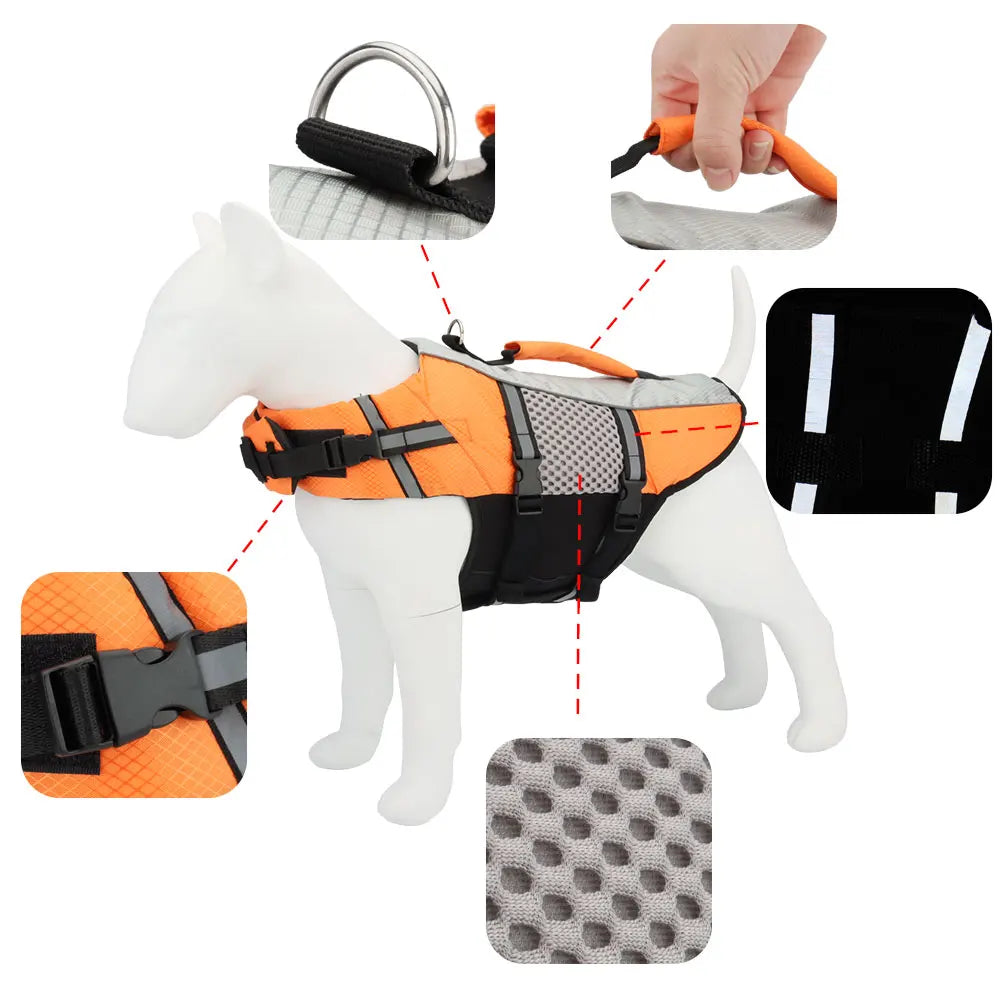 Pet Life Vest Jacket Comfortable Dog Swimsuit