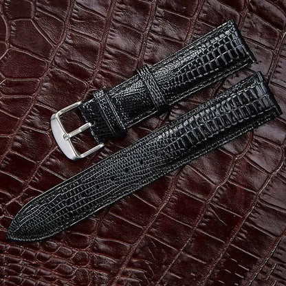 TicWatch Pro 5, Pro 3 & E3 Lizard-Embossed Leather Buckle Band