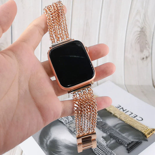 Apple Watch Stainless Steel Band Strap Chain Link Design
