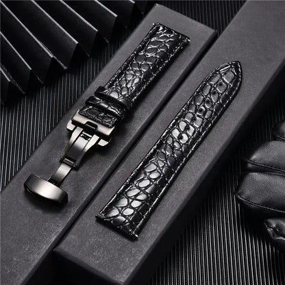 Ticwatch Crocodile Pattern Leather Band - Rugged and Durable
