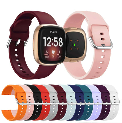 Fitbit Versa & Sense Silicone Strap - Soft and Flexible