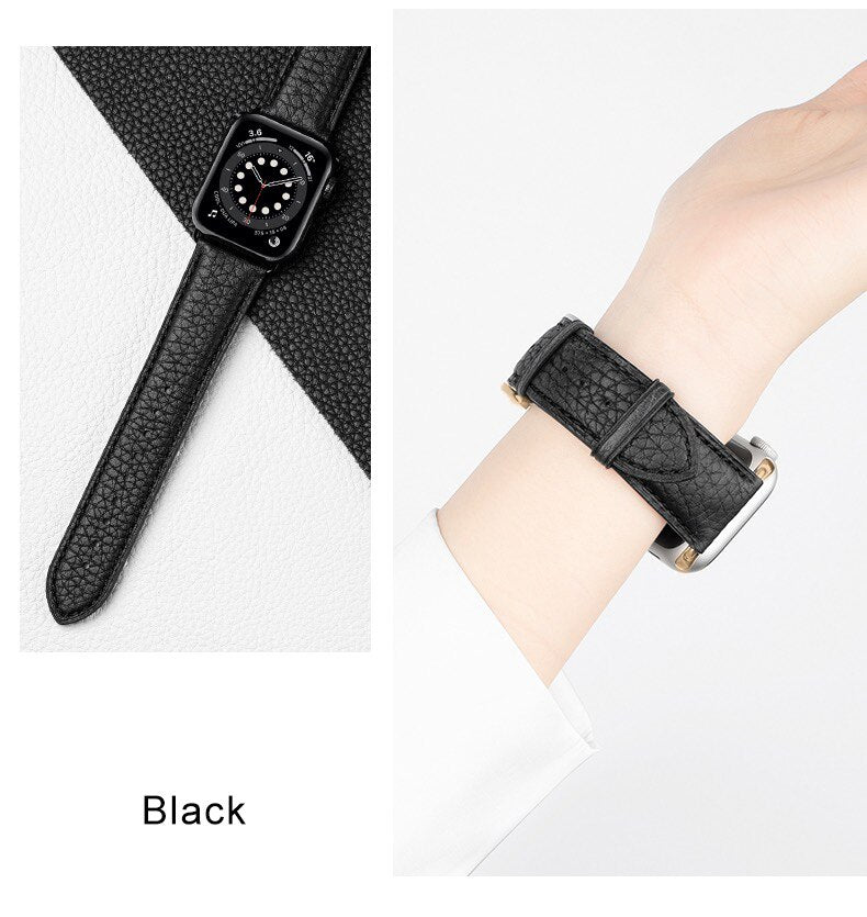Genuine Leather Loop Apple Watch Band Series 11/10/9/8/7/6/5/4/ SE / Ultra 1/2/3