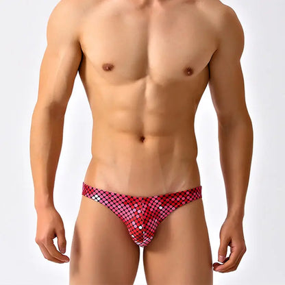 Red Disco Low Cut Swim Brief