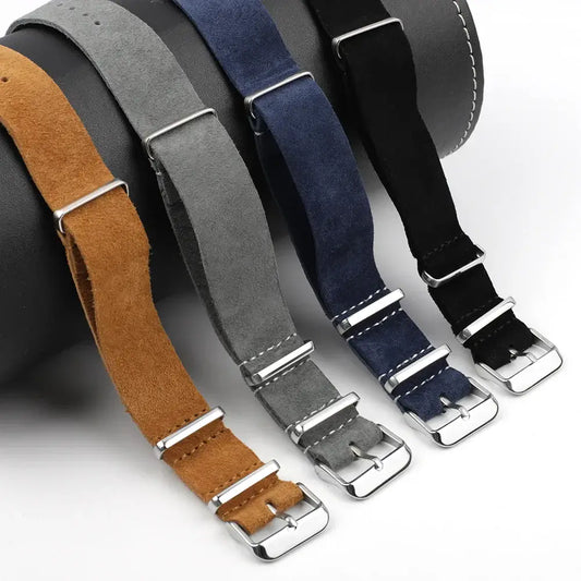 Samsung Galaxy Watch Suede Leather Strap - Soft and Stylish