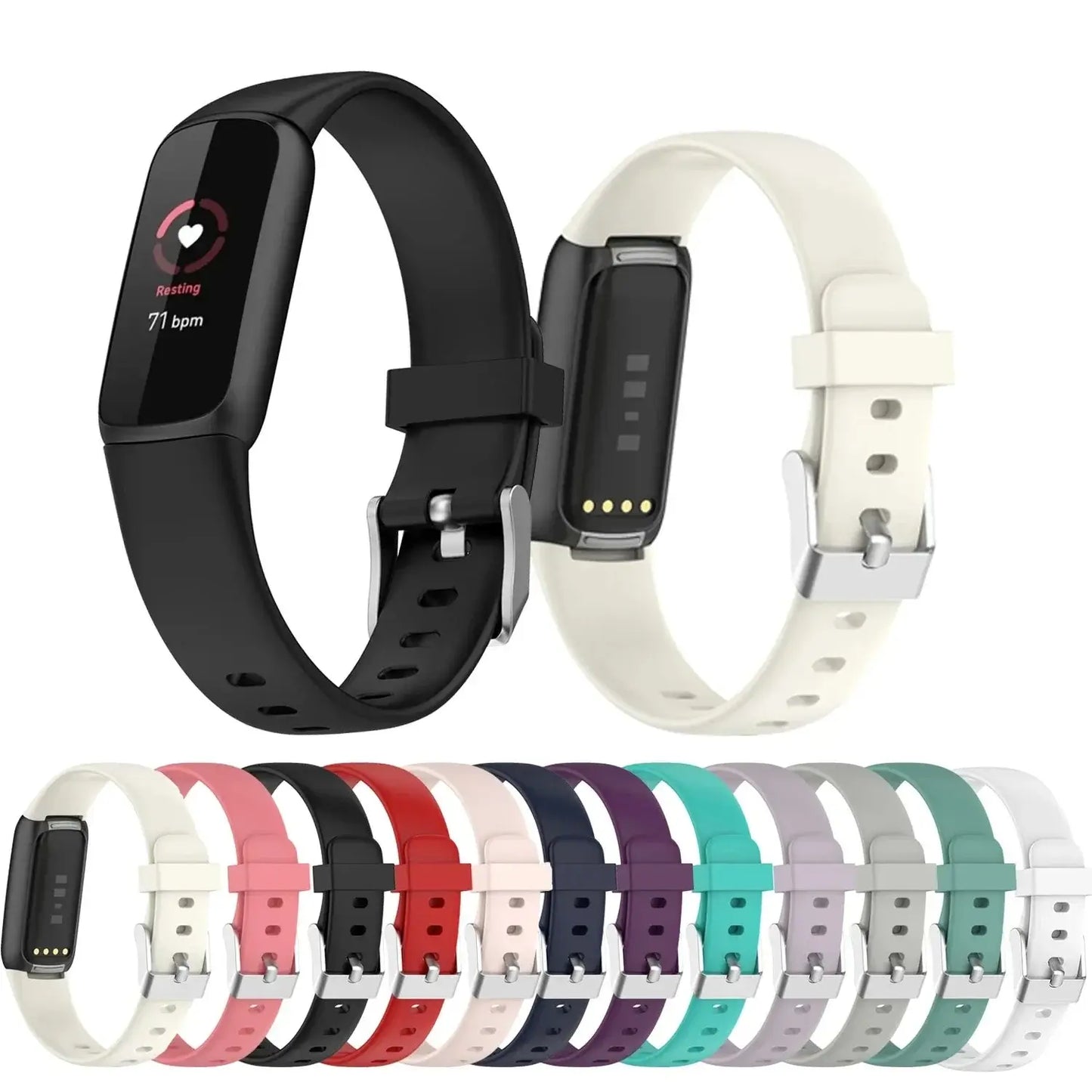 Fitbit Luxe Silicone Band - Soft Comfortable Flexible Strap
