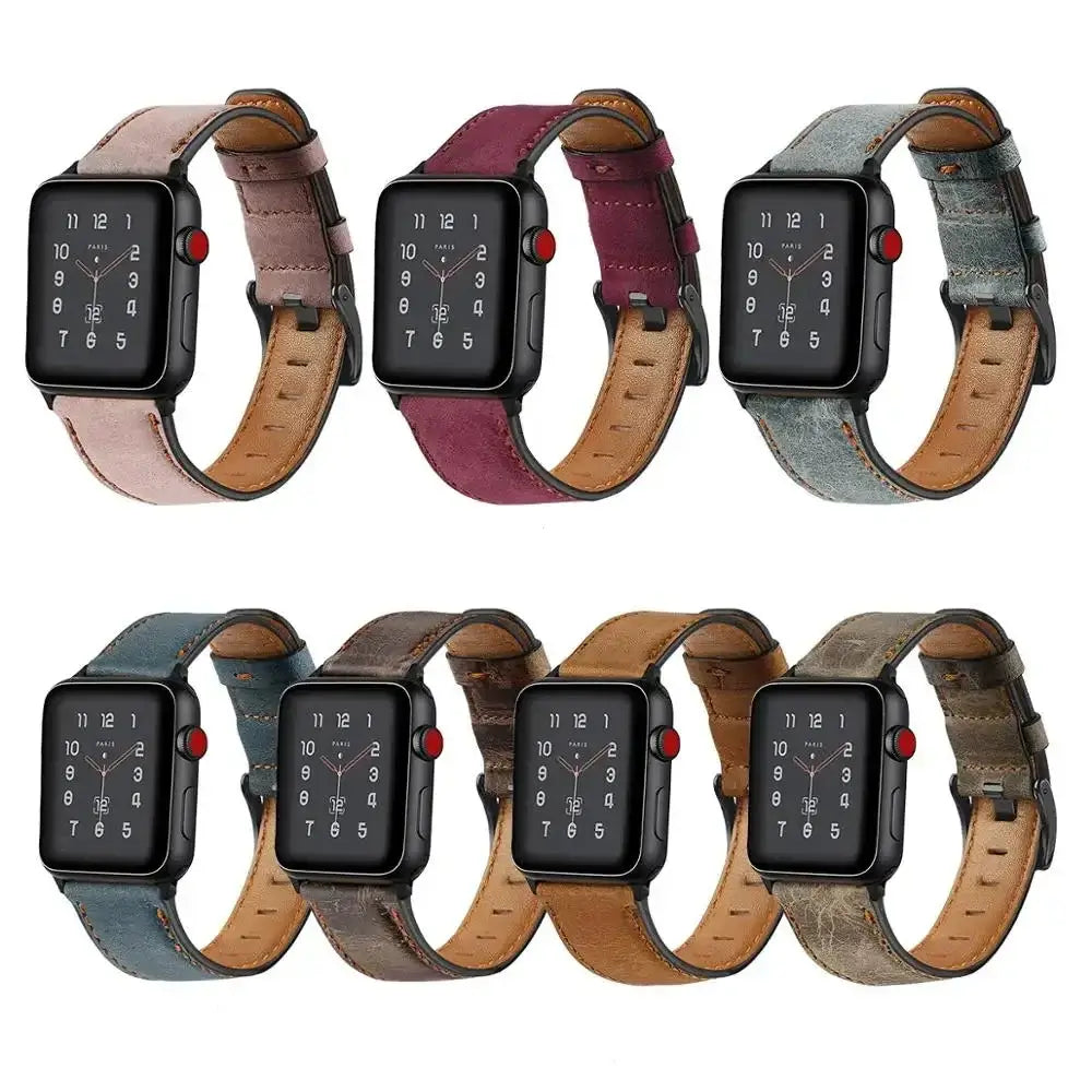 Apple Watch Leather Strap - Premium Durable Fashion Band