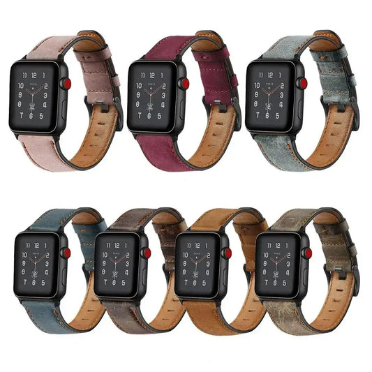 Apple Watch Leather Strap - Premium Durable Fashion Band