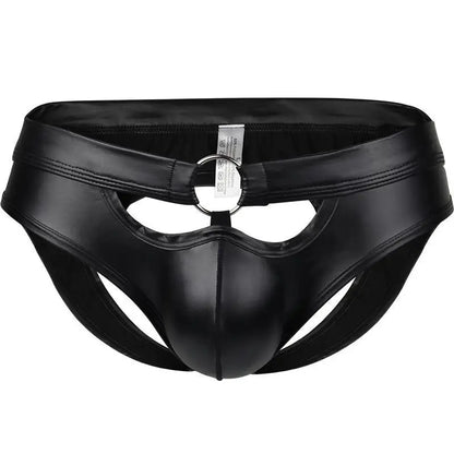 CLEVER-MENMODE Faux Leather Mens Briefs Erotic Underwear