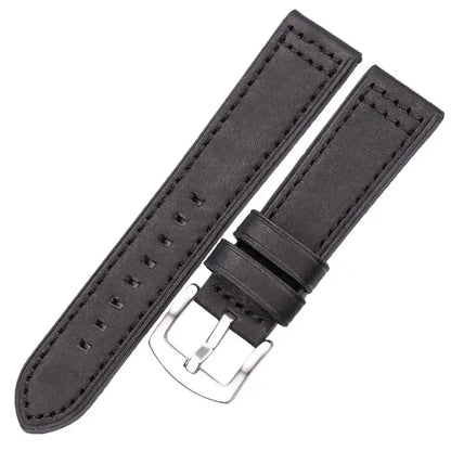 Suunto Race, Vertical & 9 Peak Leather Band with Square Holes