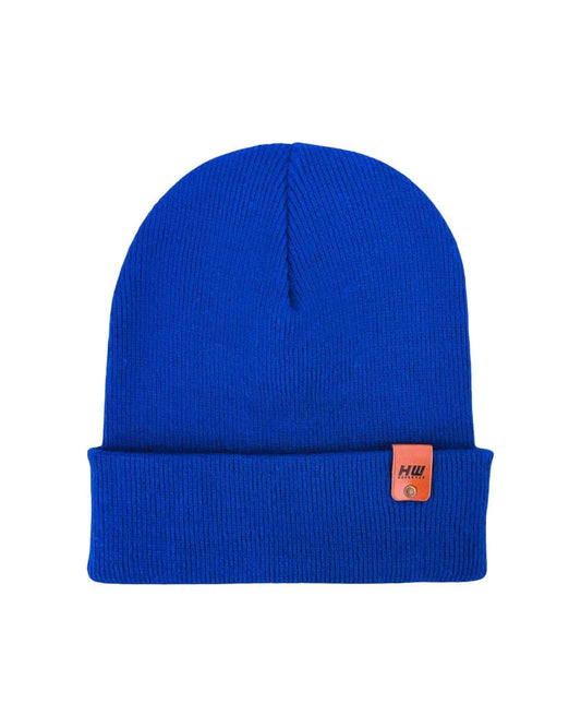 HAAKWEAR Knit Cuffed Classic Beanie / Hat - Sapphire Blue, Made in USA