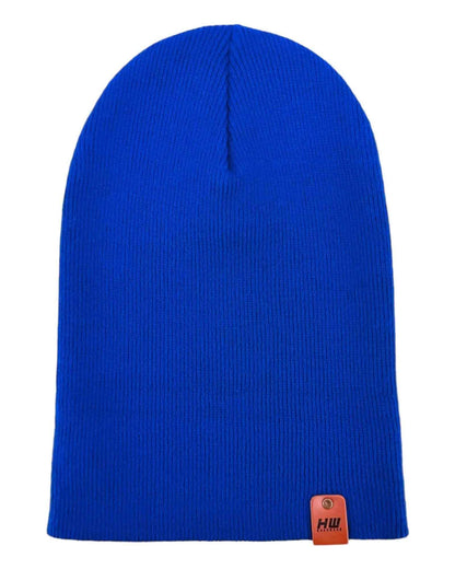 HAAKWEAR Knit Cuffed Classic Beanie / Hat - Sapphire Blue, Made in USA