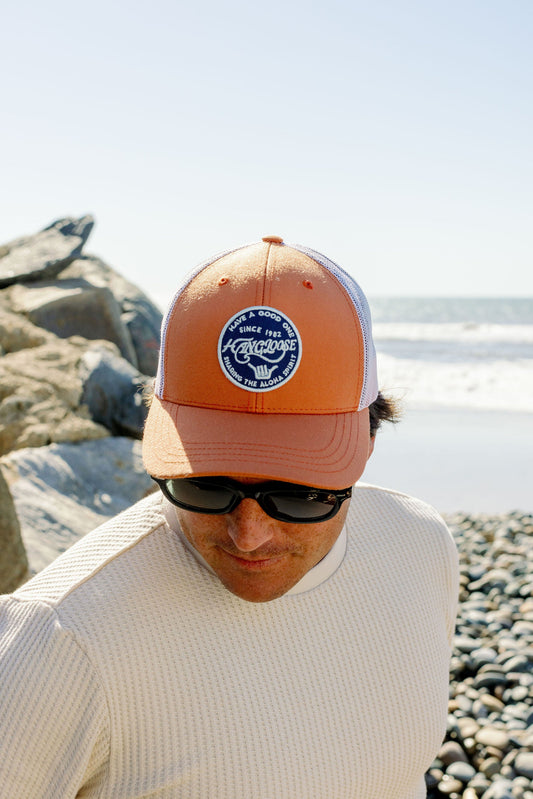 Rio Cap - Tangerine / Off White