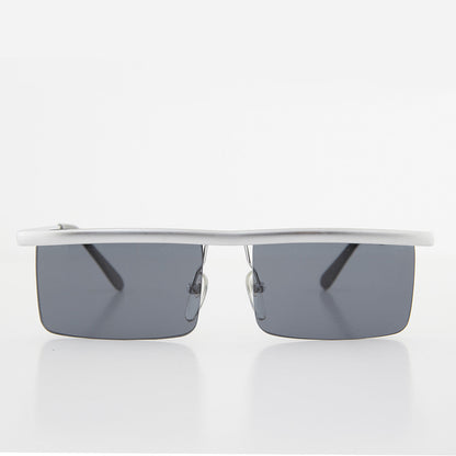 Futuristic Metal Rectangular Vintage Sunglass - Hans