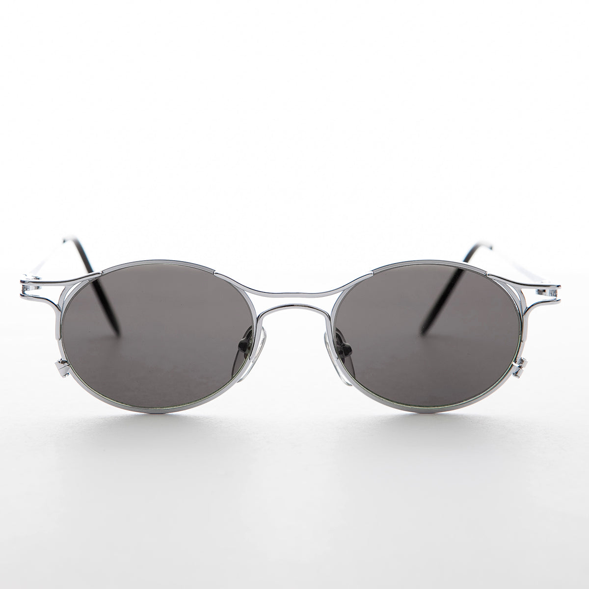 90s Victorian Oval Steampunk Vintage Sunglass - Harland